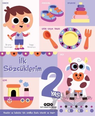 İlk Sözcüklerim 2 Yaş – Bruno Germain – Yapı Kredi Yayınları kitap kapağı