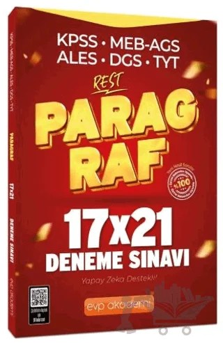 KPSS MEB-AGS ALES DGS TYT Paragraf REST 17x21 Deneme Çözümlü – Kollektif – EVP Akademi kitap kapağı