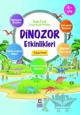 Dinozor Etkinlikleri – İrem Fırat – Derin Çocuk Yayınları kitap kapağı