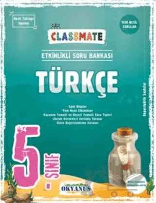 5. Sınıf Classmate Türkçe Soru Bankası – Meral Aycıbin – Okyanus Yayınları kitap kapağı