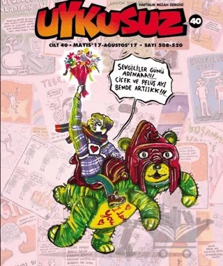 Uykusuz Dergisi Cilt: 40 Mayıs'17 - Ağustos'17 Sayı: 508 - 520 – Mürekkep Basın Yayın kitap kapağı