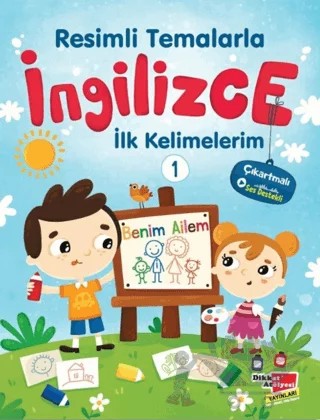 Resimli Temalarla İngilizce İlk Kelimelerim 1 - Benim Ailem – Kolektif – Dikkat Atölyesi Yayınları kitap kapağı