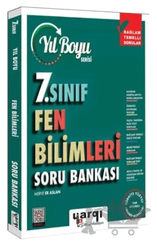 7. Sınıf Fen Bilimleri Yıl Boyu Soru Bankası – Merve Er Aslan – Yargı Yayınevi kitap kapağı