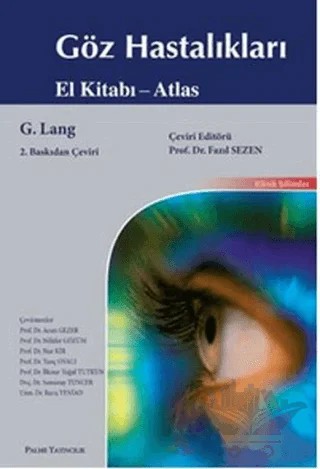 Göz Hastalıkları El Kitabı - Atlas – G. Lang – Palme Yayıncılık kitap kapağı