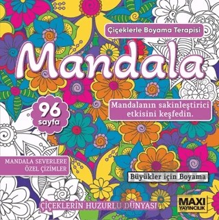 Çiçeklerle Mandala – Kollektif – Maxi Yayıncılık kitap kapağı
