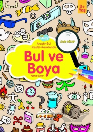 Bul ve Boya - Sarı Kitap – Ferhat Çınar – 0-6 Yaş Yayınları kitap kapağı