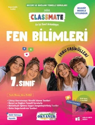 7. Sınıf Classmate Fen Bilimleri Soru Fasikülleri – Tarık Ölmez, Ebru Ölmez – Okyanus Yayınları kitap kapağı