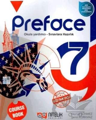 7. Sınıf Preface Course Book – Hayriye Sönmez, Şenol Korkmaz – Nitelik Yayınları - Bayilik kitap kapağı