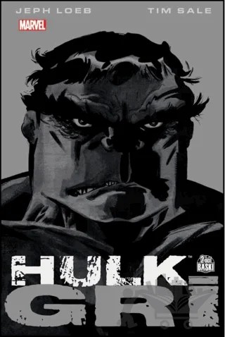 Renkler Serisi: Hulk - Gri – Tim Sale, Jeph Loeb – Marmara Çizgi kitap kapağı