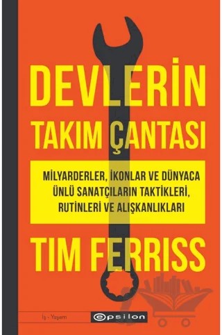 Devlerin Takım Çantası – Tim Ferriss – Epsilon Yayınevi kitap kapağı