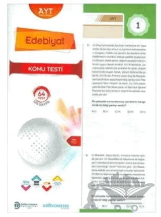 AYT Türk Dili ve Edebiyatı Yaprak Test – Kolektif – Doğru Orantı Yayınları kitap kapağı