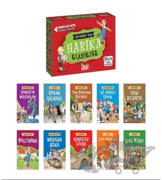 Çocuklar için Harika Klasikler (10 Kitap + Soru Kitapçığı) – Kolektif – Bıcırık Yayınları kitap kapağı