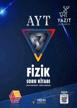 VENN Serisi AYT Fizik Soru Kitabı – Ufuk Karaçur, Emre Gündem – Yazıt Yayıncılık kitap kapağı