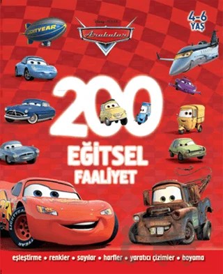 Disney Arabalar - 200 Eğitsel Faaliyet – Kolektif – Doğan Egmont Yayıncılık kitap kapağı