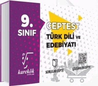 9. Sınıf Türk Dili ve Edebiyatı Cep Test – Kolektif – Karekök Yayıncılık kitap kapağı