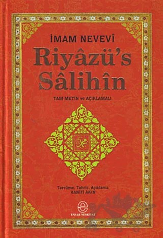 Riyazü’s Salihin – İmam Nevevi – Ensar Neşriyat kitap kapağı