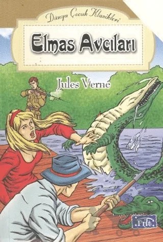 Elmas Avcıları – Jules Verne – Parıltı Yayınları kitap kapağı
