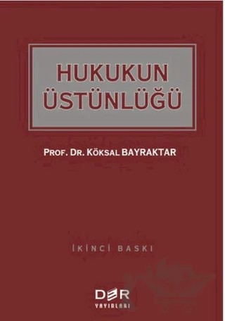 Hukukun Üstünlüğü – Köksal Bayraktar – Der Yayınları kitap kapağı