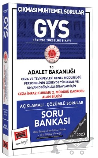 Yargı Yayınları 2023 Adalet Bakanlığı GYS Ceza ve Tevkifevleri Genel Müdürlüğü Ceza İnfaz Kurumu 2.Müdür Kadrosu Alan Bilgisi İçin Açıklamalı Soru Bankası – Kolektif – Yargı Yayınevi kitap kapağı