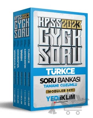 2023 KPSS Genel Yetenek Genel Kültür Tamamı Çözümlü Modüler Soru Bankası Seti – Kolektif – Yediiklim Yayınları kitap kapağı