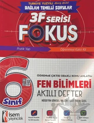 6. Sınıf Fen Bilimleri Akıllı Defter – Hüseyin Göksel Yalçın, Sait Fatih Özel – İSEM Yayıncılık kitap kapağı