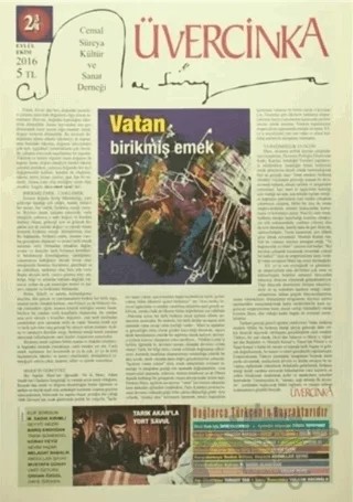 Üvercinka Dergisi Sayı: 23-24 Eylül-Ekim 2016 – Üvercinka Dergisi kitap kapağı
