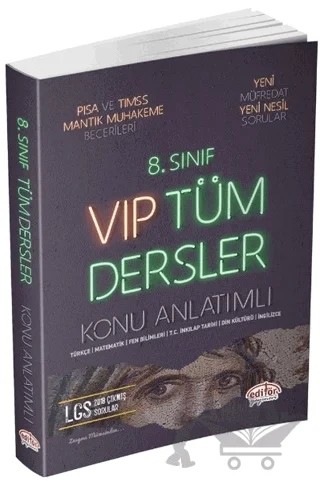 8. Sınıf VIP Tüm Dersler Konu Anlatımlı – Kolektif – Editör Yayınevi kitap kapağı
