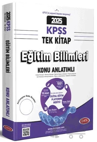 KPSS Eğitim Bilimleri Tek Kitap Konu Anlatımlı - Dijital Platforma Hediyeli – Kolektif – Data Yayınları kitap kapağı