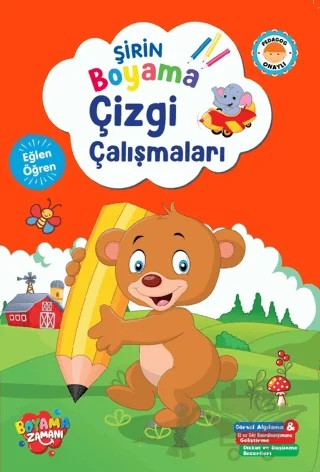 Şirin Boyama - Çizgi Çalışmaları – Kolektif – Boyama Zamanı kitap kapağı
