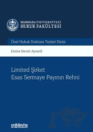Limited Şirket Esas Sermaye Payının Rehni – Emine Develi Ayverdi – On İki Levha Yayınları kitap kapağı