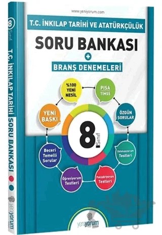 T.C İnkilap Tarihi Ve Atatürkçülük Soru Bankası Branş Denemeleri – Kolektif – Yeniyorum Yayınları kitap kapağı