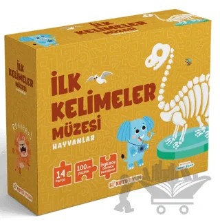 İlk Kelimeler Müzesi - Hayvanlar (İngilizce Destekli Kitap ve Yapboz Seti) – Kolektif – Bi Kutu Oyun kitap kapağı
