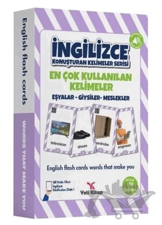 Eşyalar-Giysiler-Meslekler - En Çok Kullanılan Kelimeler İngilizce Konuşturan Kelimeler Serisi – Feyyaz Ulaş – Yeti Kitap kitap kapağı