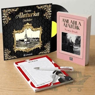 Seçme Alaturka Şarkılar Plak - Anılarla Atatürk - Bloknot ve Kalem – Kolektif – Plak kitap kapağı