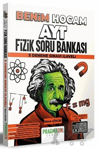 AYT Fizik Soru Bankası 5 Deneme Sınavı İlaveli Pragmatik Serisi – Emre Çivlik – Benim Hocam Yayınları kitap kapağı