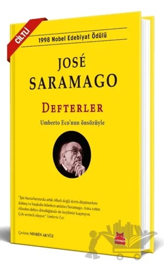 Defterler – Jose Saramago – Kırmızı Kedi Yayınevi kitap kapağı