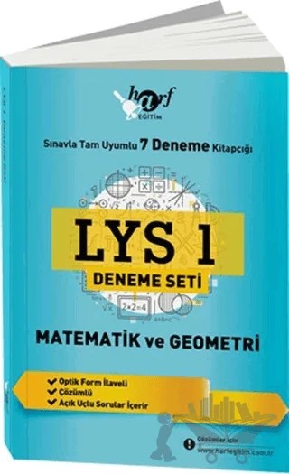 LYS 1 Matematik ve Geometri Deneme Seti – Kolektif – Harf Eğitim Yayıncılık kitap kapağı