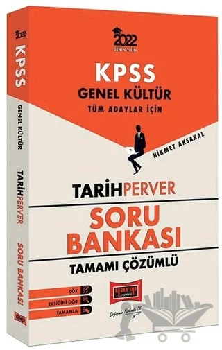 2022 KPSS Genel Kültür TarihPerver Tamamı Çözümlü Soru Bankası – Hikmet Aksakal – Yargı Yayınevi kitap kapağı