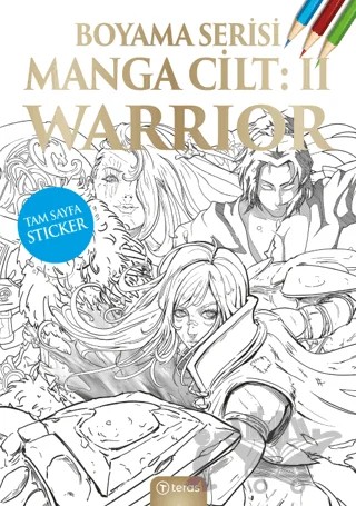 Manga Boyama Cilt II: Warrior – Kolektif – Teras Kitap kitap kapağı