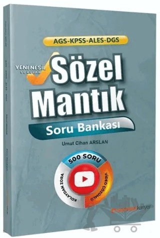 KPSS MEB-AGS ALES DGS Sözel Mantık Soru Bankası Çözümlü – Umut Cihan Arslan – Uzman Kariyer Yayınları kitap kapağı