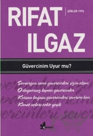 Güvercinim Uyur mu - Şiirler 1974 – Rıfat Ilgaz – Çınar Yayınları kitap kapağı
