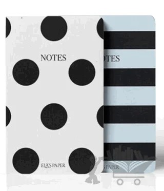 Çizgili Puantiyeli Twins Defter – Kolektif – Elaspaper kitap kapağı