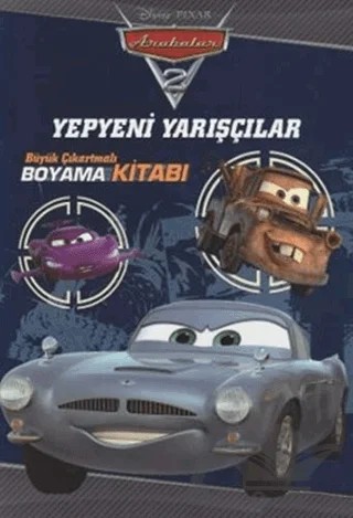 Arabalar - Yepyeni Yarışçılar Büyük Çıkartmalı Boyama Kitabı – Kolektif – Doğan Egmont Yayıncılık kitap kapağı