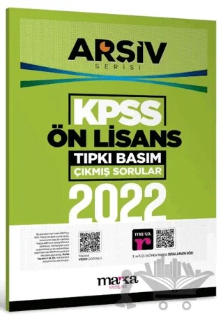2022 KPSS Ön Lisans Arşiv Serisi Tıpkı Basım Çıkmış Sorular – Kolektif – Marka Yayınları kitap kapağı
