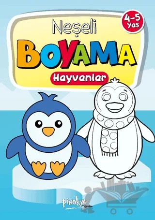 4-5 Yaş Neşeli Boyama Hayvanlar – Buçe Dayı – Pinokyo Yayınları kitap kapağı