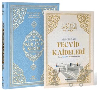 Orta Boy Bilgisayar Hattı Arapça Tepe Varaklı Termo Deri Tecvidli Kuran-ı Kerim - Mavi – Kolektif – Furkan Neşriyat kitap kapağı