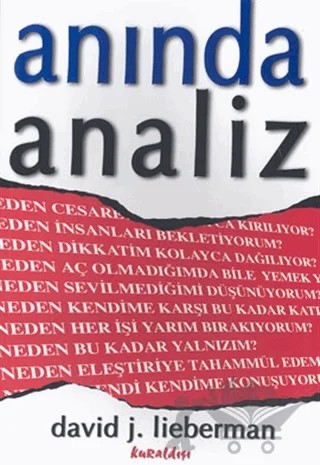 Anında Analiz – David J. Lieberman – Kuraldışı Yayınevi kitap kapağı