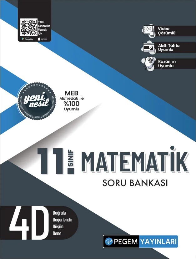 Pegem 11. Sınıf Matematik Soru Bankası – Pegem Akademi Yayıncılık kitap kapağı