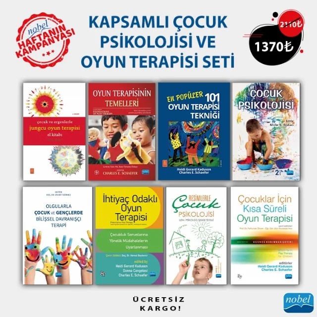 KAPSAMLI ÇOCUK PSİKOLOJİSİ VE OYUN TERAPİSİ SETİ – Kolektif – Haftanın Kampanyası kitap kapağı