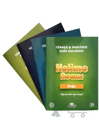 Kelime Avcısı - Öğretici Aktivite Kitabı - Türkçe ve İngilizce Kare Bulmaca (4 Kitap Takım) – Kolektif – Edulal Çocuk kitap kapağı